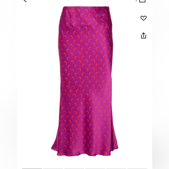 Brand NEW Marine Serre Purple and Red Women's Skirt, size M - Picture 2 of 4